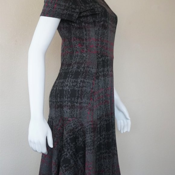 Betsy Johnson Pink & Gray Plaid Dress - Picture 5 of 7